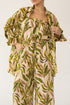 Hemdbluse Beige mit Palmenmuster TRUE DESTINATIONS